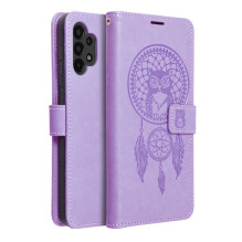 Atverčiamas dėklas, skirtas „Samsung A13 4G Mezzo Book“, sapnų gaudyklė, violetinis
