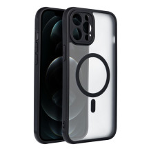 Case for iPhone 12 PRO MAX Full Matte Mag Cover compatible with MagSafe black