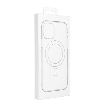 Case for iPhone 14 Silicone Mag Cover compatible with MagSafe (camera protection) purple