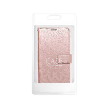 Atverčiamas dėklas, skirtas Samsung S25 ULTRA Mezzo Book, mandala, rožinio aukso spalvos.