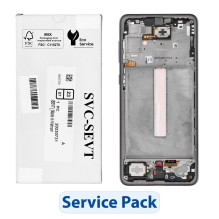 SAMSUNG A33 5G A336B GH82-28143A LCD ekranas su integruotu lietimui jautriu stikliuku, juodas