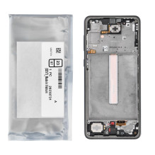 SAMSUNG A33 5G A336B GH82-28143A LCD ekranas su integruotu lietimui jautriu stikliuku, juodas