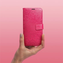 Flip case for iPhone 15 Mezzo Book mandala magenta