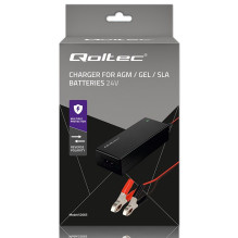 Qoltec 52665 Automatic charger for AGM GEL STD batteries , 24V charger , 2A , 48W , LED , 1.8m cable Qoltec 52665 Automatic charger for AGM GEL STD batteries , 24V charger , 2A , 48W , LED , 1.8m cable