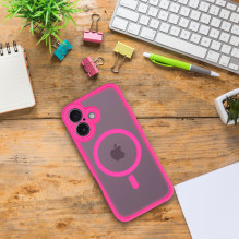 Case for Samsung A56 Full Matte Mag Cover compatible with MagSafe pink Case for Samsung A56 Full Matte Mag Cover compatible with MagSafe pink
