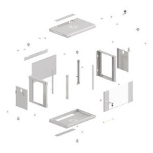 Lanberg WF03-5306-10S rack spintelė 6U prie sienos montuojama lentyna, pilka Lanberg WF03-5306-10S rack spintelė 6U prie sienos montuojama lentyna, pilka