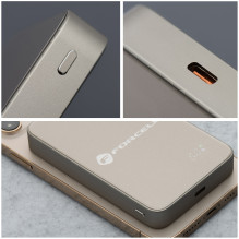Išorinė baterija, suderinama su „MagSafe Forcell F-Energy SuperSlim F10K8 QC4.0 PD3.0 15W 10000 mAh“, titano dykumos spa Išorinė baterija, suderinama su „MagSafe Forcell F-Energy SuperSlim F10K8 QC4.0 PD3.0 15W 10000 mAh“, titano dykumos spa