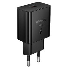 Telefono įkroviklis Hoco USB C QC PD 25W N76 juodas Telefono įkroviklis Hoco USB C QC PD 25W N76 juodas