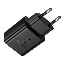Telefono įkroviklis Hoco USB C QC PD 25W N76 juodas Telefono įkroviklis Hoco USB C QC PD 25W N76 juodas
