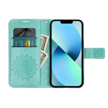 Atverčiamas dėklas, skirtas „Samsung A37 5G Mezzo Book“, žalias, mandala.