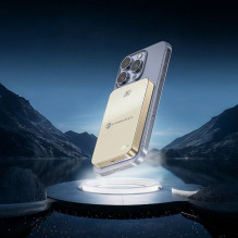 Išorinė baterija, suderinama su „MagSafe Forcell F-Energy SuperSlim F10K8 QC4.0 PD3.0 15W 10000 mAh“, titano dykumos spa Išorinė baterija, suderinama su „MagSafe Forcell F-Energy SuperSlim F10K8 QC4.0 PD3.0 15W 10000 mAh“, titano dykumos spa