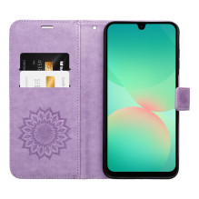 Atverčiamas dėklas Xiaomi Redmi NOTE 15 PRO 5G Mezzo Book, mandalų violetinis Atverčiamas dėklas Xiaomi Redmi NOTE 15 PRO 5G Mezzo Book, mandalų violetinis