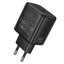 Phone GaN charger Hoco USB C PD AVS 40W max 60W N83 black