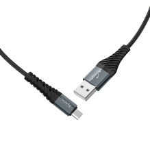 Cable USB A to Micro USB Hoco 2,4A 1 m X38 black Cable USB A to Micro USB Hoco 2,4A 1 m X38 black