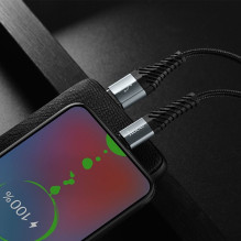 USB A tipo į Micro USB jungtį Hoco 2,4A, 1 m, X38, juodas
