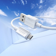 Laidas USB A į Micro USB Hoco 2,4A 1 m X107 baltas Laidas USB A į Micro USB Hoco 2,4A 1 m X107 baltas