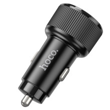Automobilinis įkroviklis Hoco 2 x USB C QC PD 50W NZ14B juodas Automobilinis įkroviklis Hoco 2 x USB C QC PD 50W NZ14B juodas