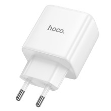 Telefono GaN įkroviklis Hoco USB C PD AVS 40W max 60W N83 baltas Telefono GaN įkroviklis Hoco USB C PD AVS 40W max 60W N83 baltas