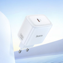 Phone GaN charger Hoco USB C PD AVS 40W max 60W N83 white Phone GaN charger Hoco USB C PD AVS 40W max 60W N83 white