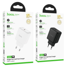 Telefono GaN įkroviklis Hoco USB C PD AVS 40W max 60W N83 baltas Telefono GaN įkroviklis Hoco USB C PD AVS 40W max 60W N83 baltas