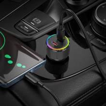 Car charger Hoco 2 x USB C QC PD 50W NZ14B black Car charger Hoco 2 x USB C QC PD 50W NZ14B black