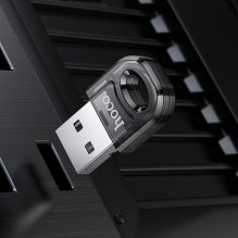 Adapter USB A bluetooth Hoco UA28 transparent black