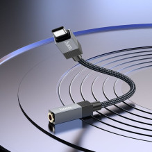 Adapter AUX USB C to Jack 3,5 mm Hoco UPA32C UPA32C black Adapter AUX USB C to Jack 3,5 mm Hoco UPA32C UPA32C black