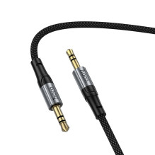 Cable AUX Jack 3,5 mm to Jack 3,5 mm Hoco 1,5 m UPA33 black Cable AUX Jack 3,5 mm to Jack 3,5 mm Hoco 1,5 m UPA33 black