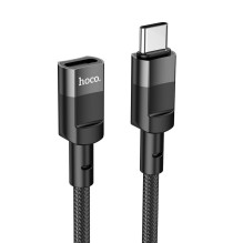 Adapteris OTG USB-C į USB-C Hoco 3A 1,2 m U107 juodas