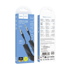 Kabelis AUX lizdas 3,5 mm į 3,5 mm lizdą Hoco 1,5 m UPA33 juodas Kabelis AUX lizdas 3,5 mm į 3,5 mm lizdą Hoco 1,5 m UPA33 juodas