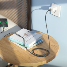 Adapteris OTG USB-C į USB-C Hoco 3A 1,2 m U107 juodas