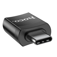 Adapteris OTG USB C į USB A Hoco UA17 juodas Adapteris OTG USB C į USB A Hoco UA17 juodas