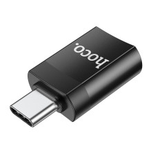Adapteris OTG USB C į USB A Hoco UA17 juodas Adapteris OTG USB C į USB A Hoco UA17 juodas