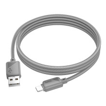 Laidas USB A - Lightning Hoco 2,4A 1 m X113 pilkas Laidas USB A - Lightning Hoco 2,4A 1 m X113 pilkas