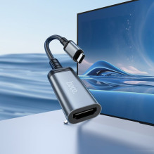 USB C į HDTV konvertavimo kabelis Hoco UA43A 4K 30Hz 0,2 m metalo pilkas USB C į HDTV konvertavimo kabelis Hoco UA43A 4K 30Hz 0,2 m metalo pilkas
