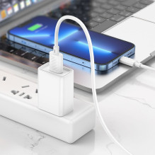 USB A tipo į „Lightning“ tipo laidas Hoco 2,4A, 2 m, X88, baltas USB A tipo į „Lightning“ tipo laidas Hoco 2,4A, 2 m, X88, baltas