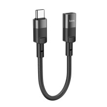 Adapter OTG USB C to Lightning Hoco 3A 0,1 m U107 black Adapter OTG USB C to Lightning Hoco 3A 0,1 m U107 black