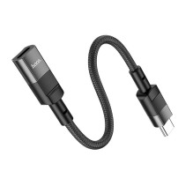 Adapter OTG USB C to Lightning Hoco 3A 0,1 m U107 black Adapter OTG USB C to Lightning Hoco 3A 0,1 m U107 black