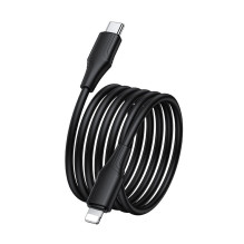Silikoninis laidas USB C į Lightning Hoco 27W 1 m X124 juodas