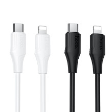 Silikoninis laidas USB C į Lightning Hoco 27W 1 m X124 juodas