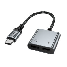Adapteris AUX USB C į 2x...