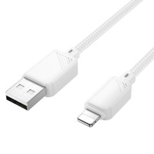 Cable USB A to Lightning Hoco 2,4A 1 m X113 white Cable USB A to Lightning Hoco 2,4A 1 m X113 white