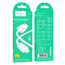 Cable USB A to Lightning Hoco 2,4A 1 m X113 white Cable USB A to Lightning Hoco 2,4A 1 m X113 white