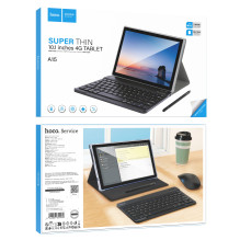Planšetinis kompiuteris 10.1" 6GB / 128GB Hoco HD Wi-Fi / 4G / BT 5.0 Android 14 A15 metalo pilkos spalvos
