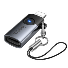 Adapter OTG Lightning to USB C Hoco 2A UA46A gray Adapter OTG Lightning to USB C Hoco 2A UA46A gray