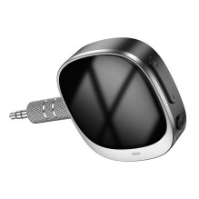 Adapter AUX bluetooth Jack 3,5 mm Hoco with display E80 black Adapter AUX bluetooth Jack 3,5 mm Hoco with display E80 black