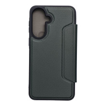 Atverčiamas dėklas, skirtas „Samsung A37 5G Razor Book“, tamsiai žalias Atverčiamas dėklas, skirtas „Samsung A37 5G Razor Book“, tamsiai žalias