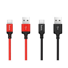 USB A į USB C laidas Hoco 2A 2 m x 14 juodas