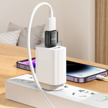 Adapter OTG USB C to USB A Hoco 3A UA31C black Adapter OTG USB C to USB A Hoco 3A UA31C black
