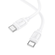 USB C į USB C laidas Hoco PD 5A 240W 1 m X115 baltas